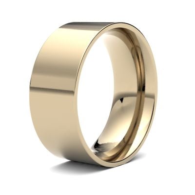 James Moore Wedding Rings | 18ct Yellow Gold | 8mm | Light | Flat Court | AG_8LLE-18Y
