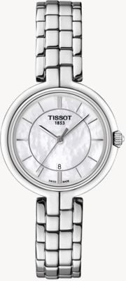 Tissot Cadran nacre en acier inoxydable flamant pour femme T0942101111100