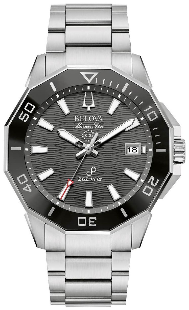 Bulova Heren Marine Star Precisionist (43 mm) zwarte horloge-image-136795