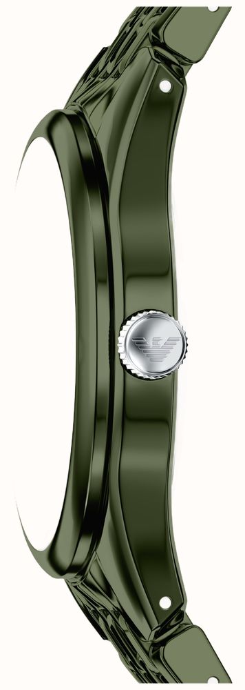 Emporio Armani Ceramic Automatic (43mm) Skeleton Dial / Green Ceramic Bracelet AR60100 - vista alternativa 2