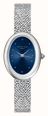 Rosefield Ovale Indigo Silver Mesh Strap With Navy Blue Dial Watch OVNSMS-OV25