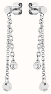 BOSS Jewellery Women's Iris Stainless Steel Dangling Stud Earrings 1580332