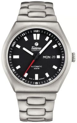 Tutima Glashütte M2 Coastline Automatic (43mm) Velvet-Black Dial / Titanium Bracelet 6150-06