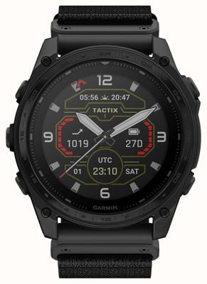 Garmin Tactix 8 51mm SOLAR Sapphire Tactical Smartwatch - Tactical Black Nylon + Black Silicone 010-03407-01