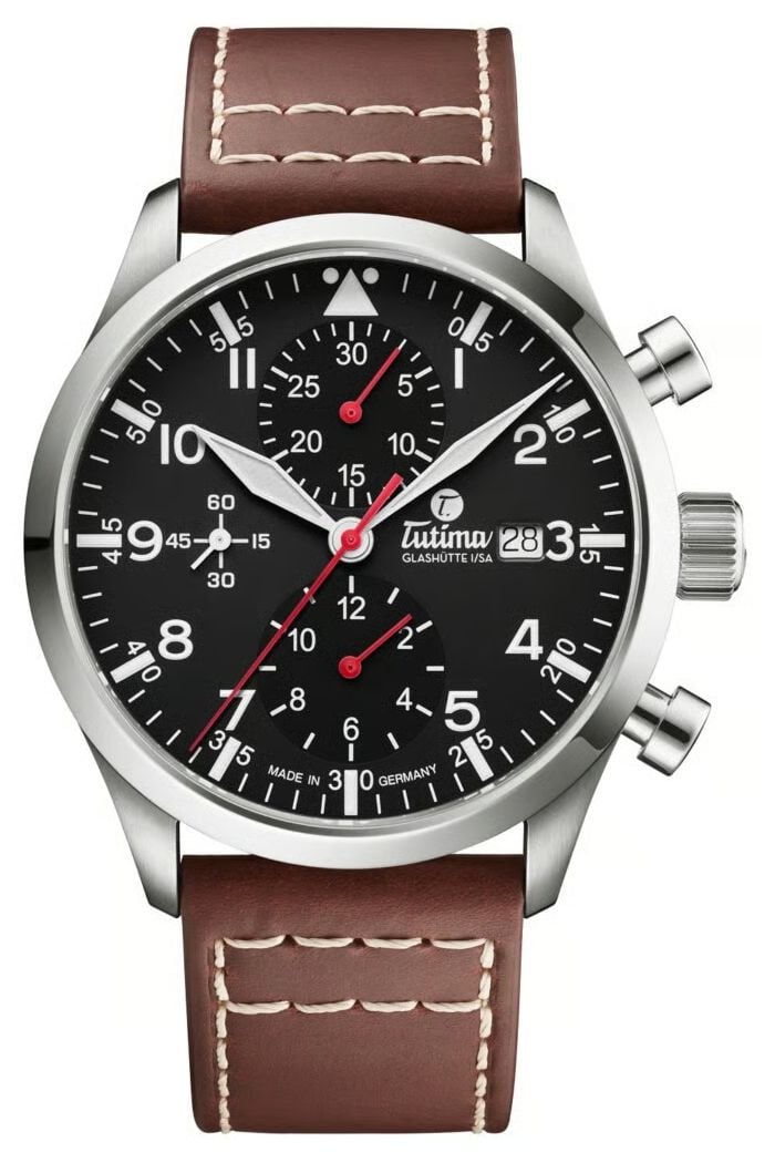 Tutima Glash&Atilde;tte Flieger Legacy T5 Automatic Chronograph  Watch