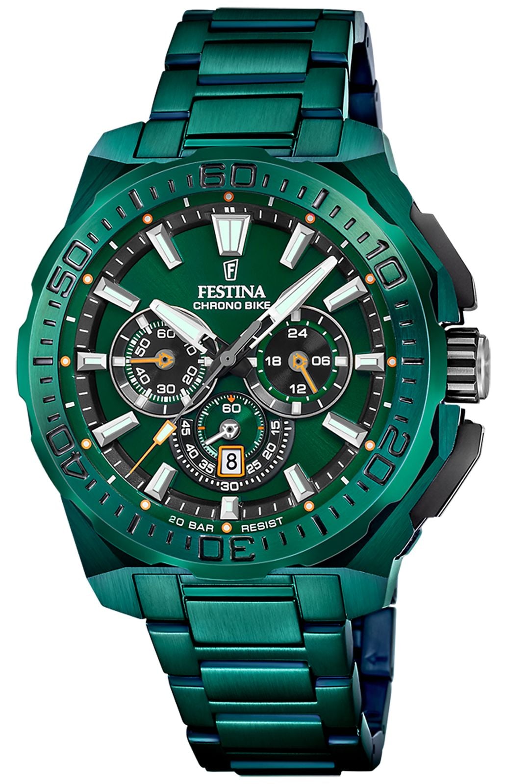 Festina Chrono Bike 2025 Special Edition 455mm Green Dial Watch