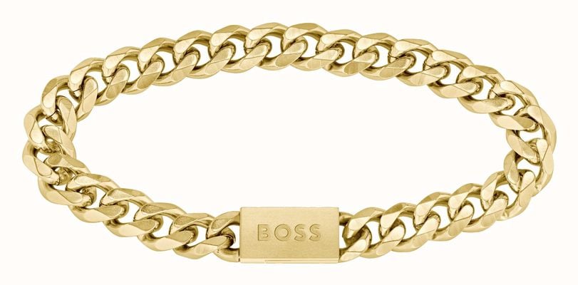 BOSS Jewellery Men's Bracelet | Chains For Him | Gold IP Stainless Steel 1580403M