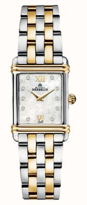 Herbelin Art Deco Diamonds Set Women's Two Tone Watch 17478BT59