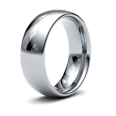 James Moore Wedding Rings | 9ct White Gold | 7mm | Medium | Traditional Court | AG_7GMC-9W