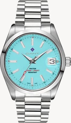 GANT Eastham męski (42 mm) z turkusową tarczą / bransoletą ze stali nierdzewnej G161019