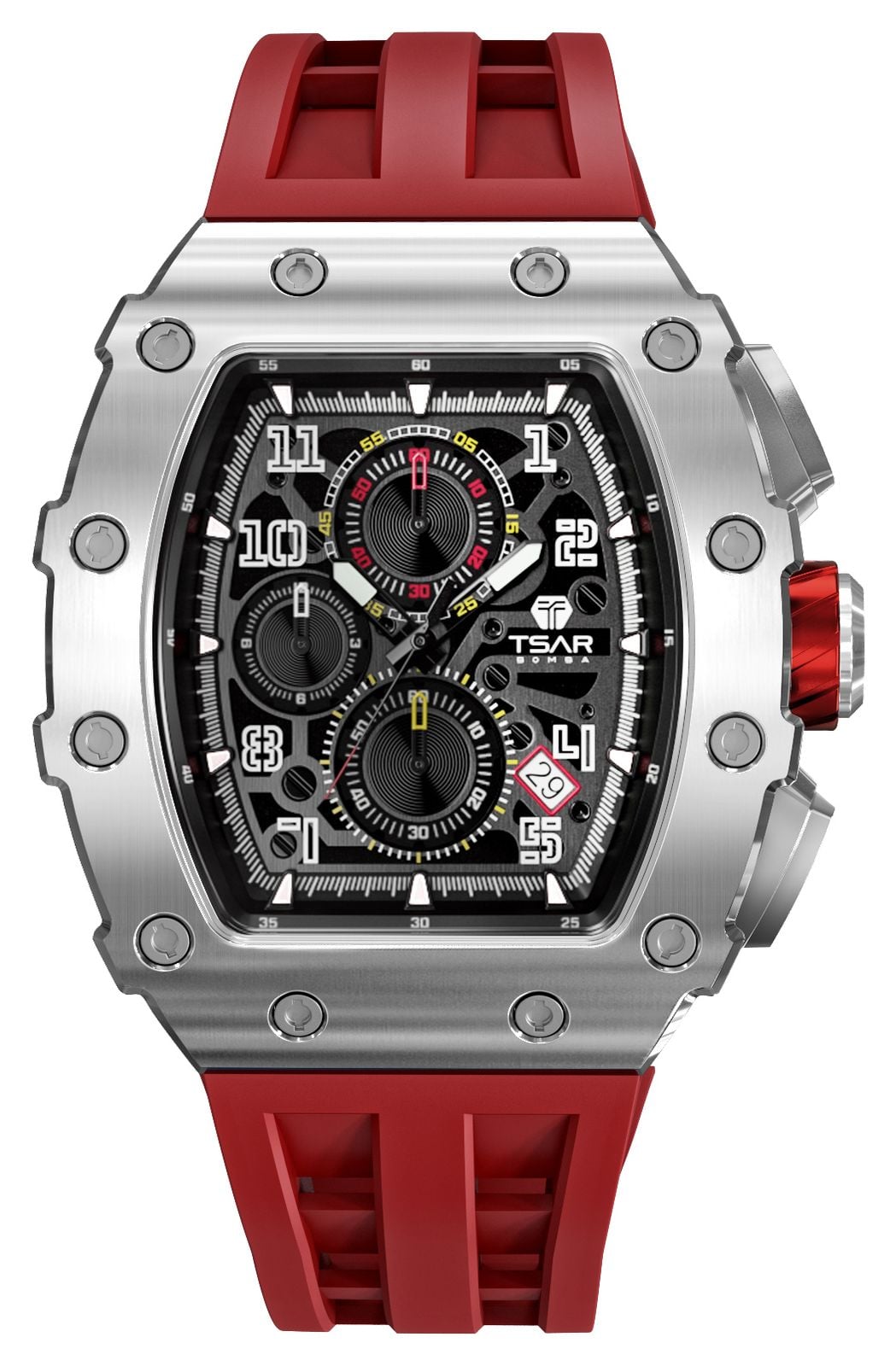 TSAR BOMBA Elemental Series Quartz Calendar (43.5mm) Black Watch