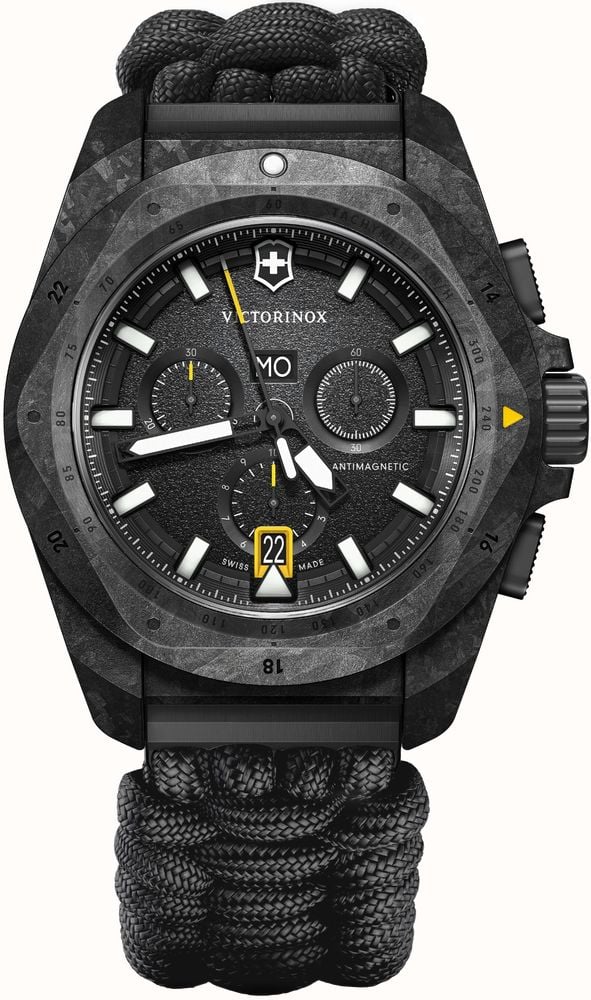 VICTORINOX　I.N.O.X.　PARACORD　CARBON　純正 Victorinox I.N.O.X. Chrono (43mm) Black Dial Carbon Case