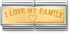 Nomination Classic I Love Family Steel Charm 030710/03
