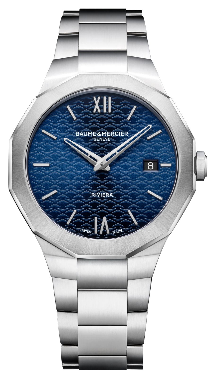 Baume & Mercier Riviera quartz (39mm) cadran bleu soleil- montre