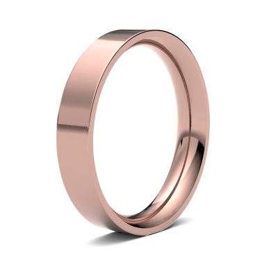James Moore Wedding Ring | Oro rosa 18 carati | 4 mm | pesante | misura piatta | ag_4lhe-18r AG_4LHE-18R