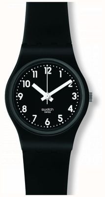 Swatch | oryginalna dama | damski czarny pojedynczy zegarek LB170E