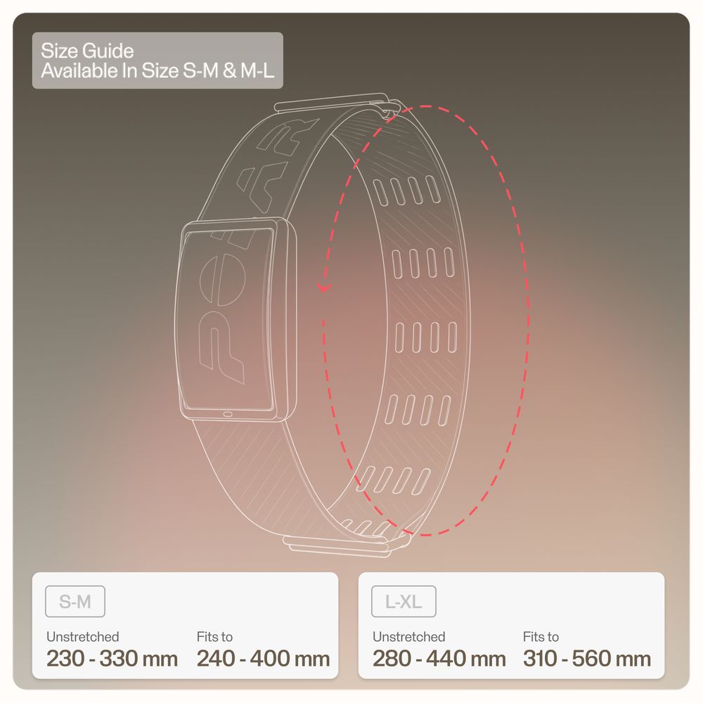 Polar Loop Grey Elastic Textile Armband (L-XL) - STRAP ONLY 910121506 - альтернативный вид 3