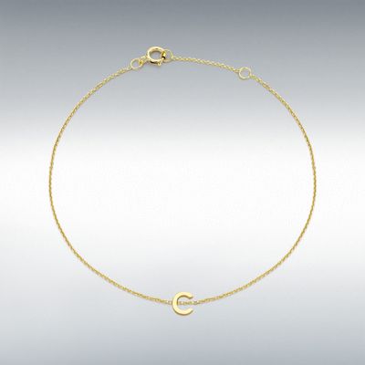 9ct Yellow Gold Ultra Fine Initial Blet C 1.29.0152
