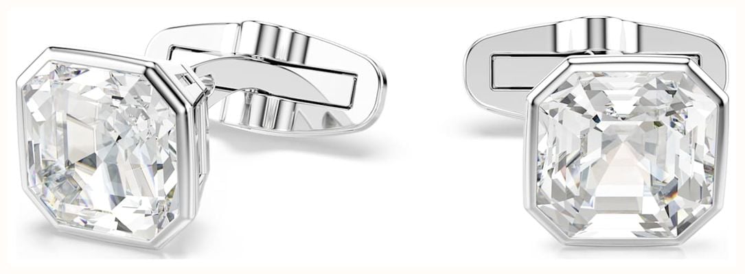 Swarovski Millenia Cufflinks, Octagon Cut, White, Rhodium Plated 5733306