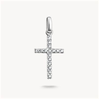 Thomas Sabo Charm Pendant Cross With Stones Connect Silver CC1203-051-14