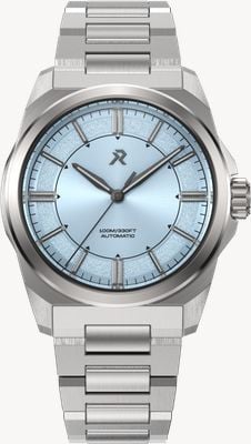 RZE レゾリュート 36 ハルシオン オートマティック (36mm) ライトブルー サンレイ ダイヤル / ウルトラヘックス チタンブレスレット RES-36-HAL