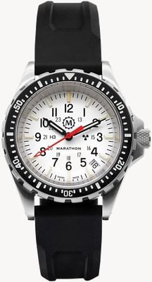 Marathon Arctic Edition MSAR Medium Diver's Quartz (36mm) White Dial / Black Silicone Strap WW194027SS-0530