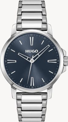 HUGO #cadran bleu lisse (41 mm) / bracelet en acier inoxydable 1530419