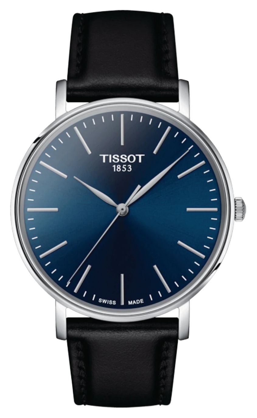 Tissot Hommes Ã  chaque fois | cadran bleu | bracelet en montre