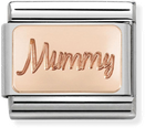 Nomination Classic Mum 9ct Rose Gold & Steel Charm 430101/42