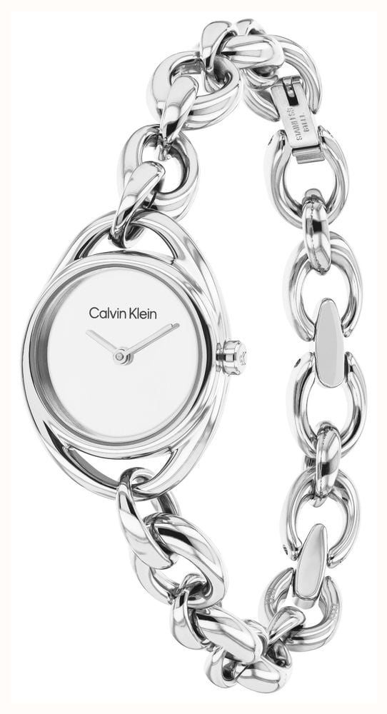 Calvin Klein Pure Link (25mm) Silver Dial / Stainless Steel Bracelet 25100210 - widok alternatywny 2