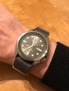Customer picture of Seiko Men's 5 Sports Automatic Watch | Grey NATO SRPE61K1