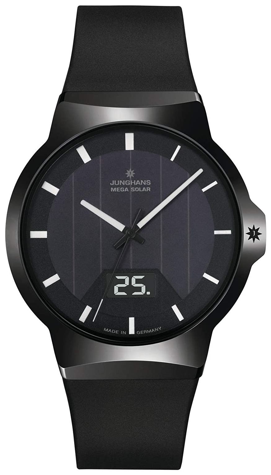 Junghans Force Mega Solar Black Rubber Strap 18/1000.00 Watch