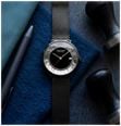 Mondaine Doppio Mirror Limited Edition (41mm) Mirror & Black Dial / Black Stainless Steel Mesh Bracelet Watch MLE.41280.SM - alternate view 10