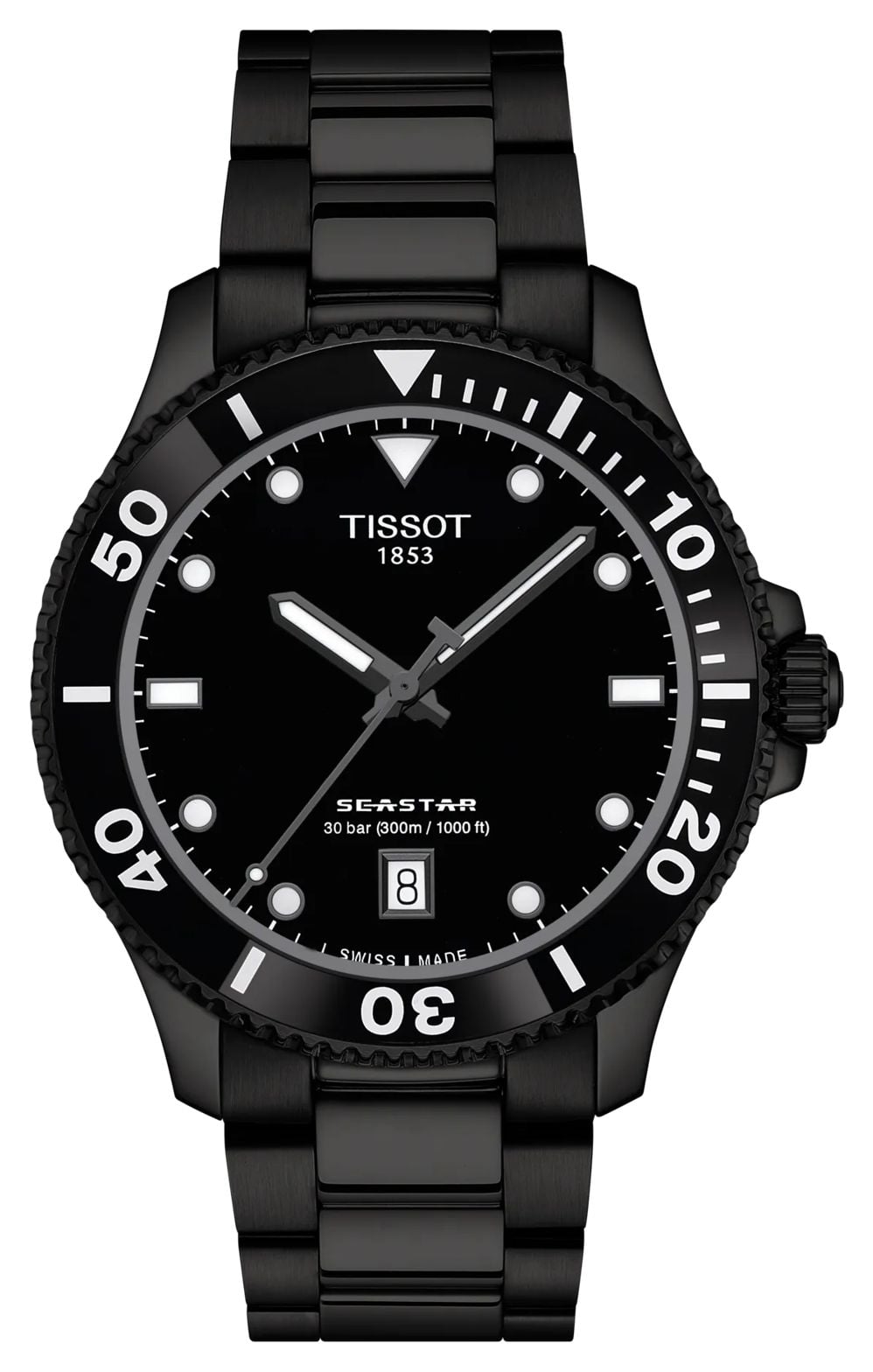 Tissot Seastar 1000 (40mm) cadran dÃ©gradÃ© noir / montre