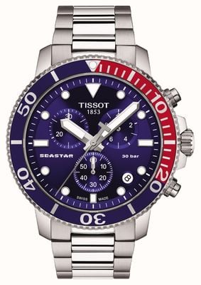 Tissot Seastar 1000 cronografo al quarzo blu T1204171104103