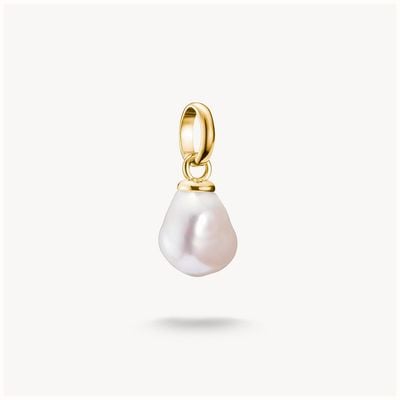 Thomas Sabo Charm pendant freshwater pearl Connect gold-plated CC1282-430-14