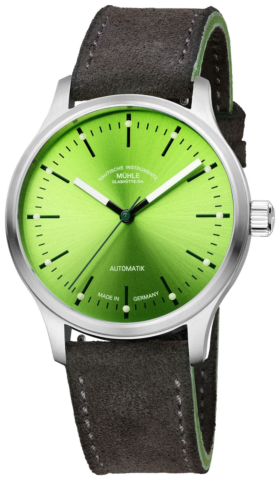 MÃ¼hle GlashÃ¼tte Panova lime automatique (40 mm) cadran montre