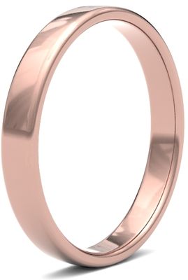 James Moore Wedding Ring  | 9ct Rose Gold | 3mm | Light | Size Soft Court | AG_3GLS-9R AG_3GLS-9R
