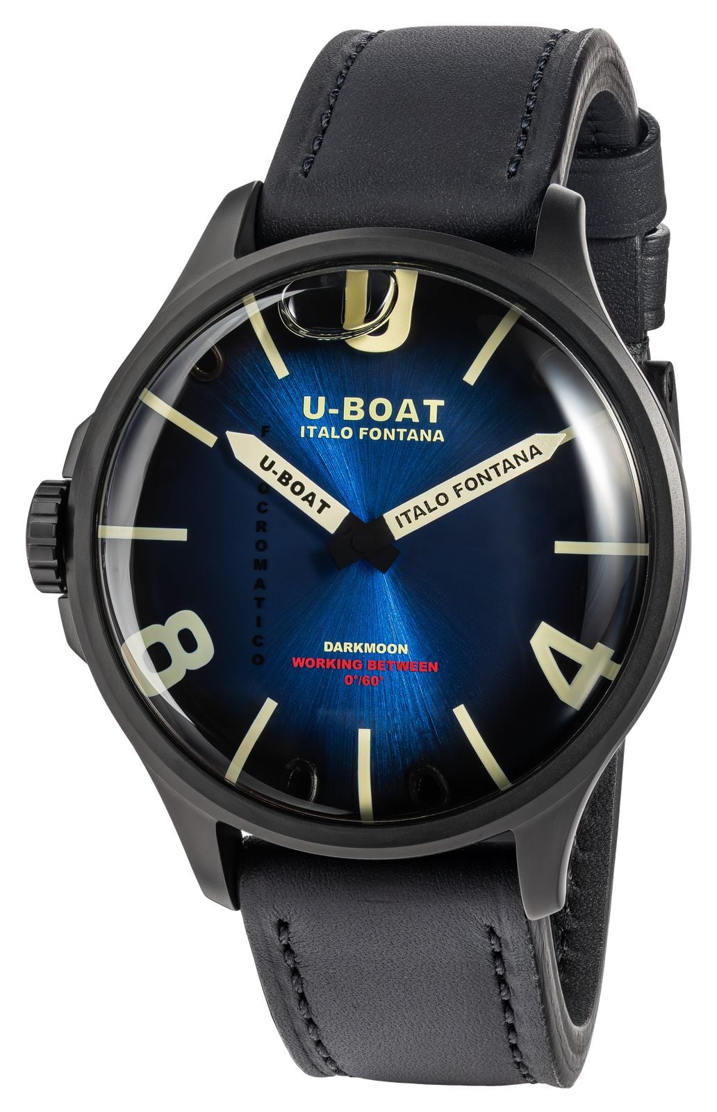 U-Boat Darkmoon Kama PVD (46,5 mm) cadran bleu-noir montre