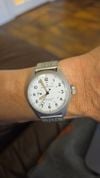 Customer picture of Hamilton Khaki Field Power Reserve Mechanical (40mm) White Dial / Stainless Steel Bracelet H69509110