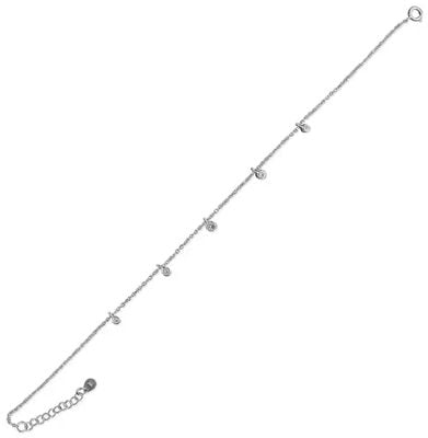 23-26cm Anklet With Cubic Zirconias H2332-26