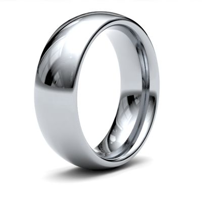James Moore & Co | Oro bianco 18 carati | 7 mm | pesante | misura tradizionale | ag_7lhc-18w AG_7LHC-18W