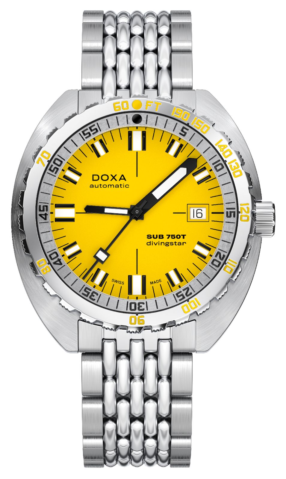 DOXA Divingstar Sub 750t (45 mm) avec cadran jaune montre-image-199545