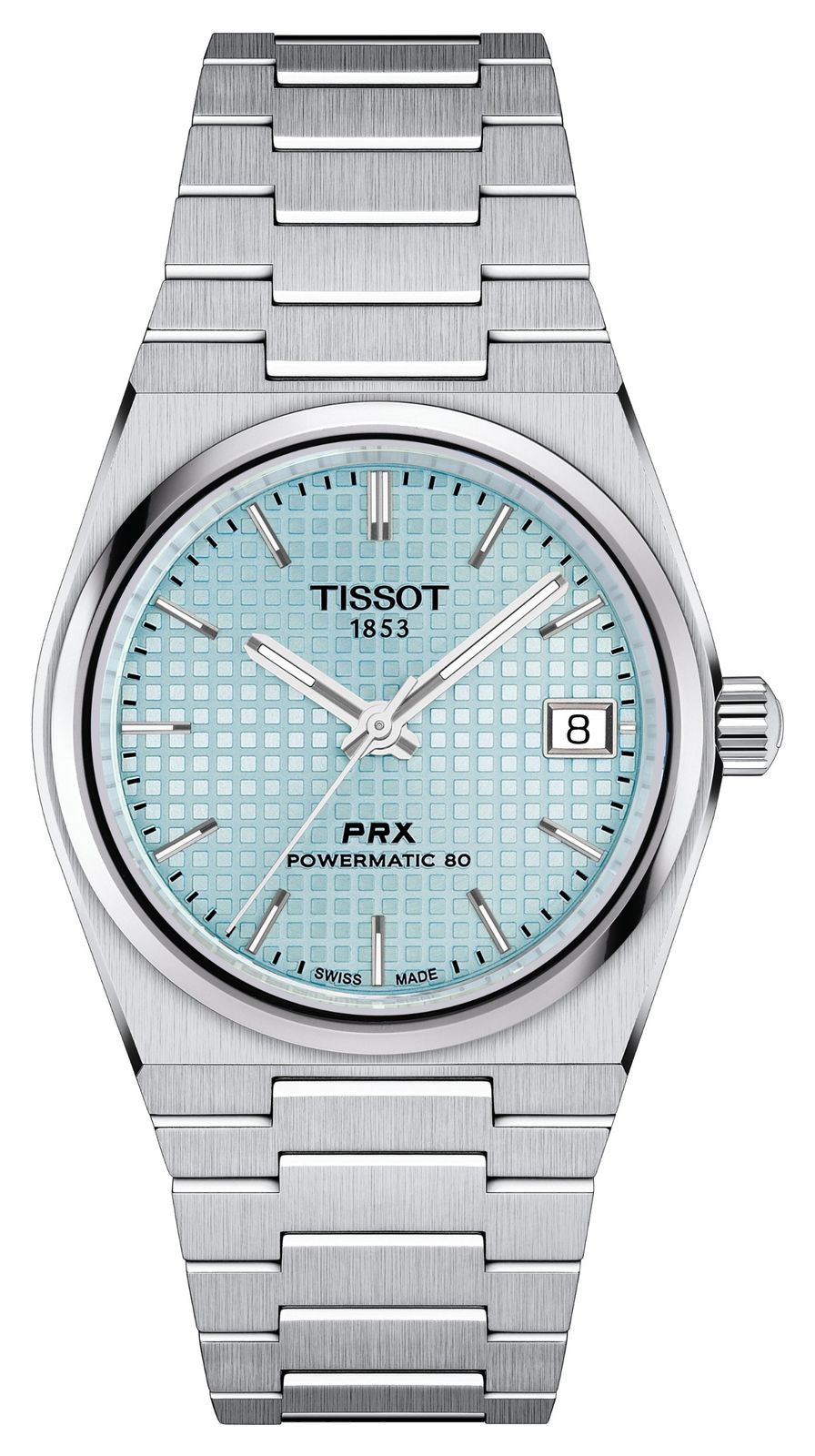 Tissot Prx powermatic 80 (35mm) cadran bleu glacier / acier montre