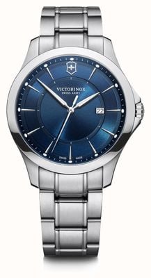 Victorinox | aliança | homens | pulseira de aço inoxidável | mostrador azul 241910