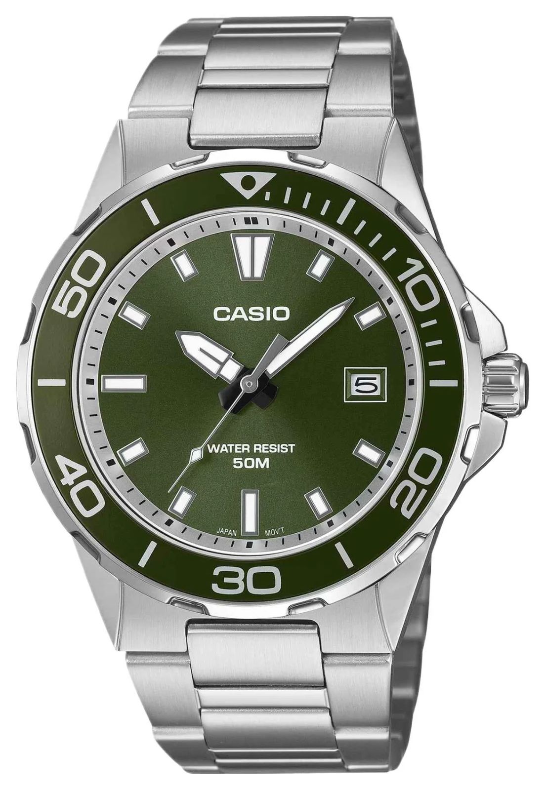 Casio Série Mtd-145d style plongée (43,2mm) cadran vert montre