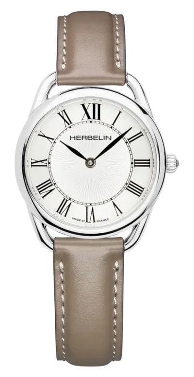 Herbelin Ãquinoxe quartz (28mm) cadran blanc guillochÃ© / montre