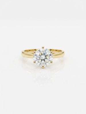 James Moore & Co Pre-Owned 18ct Yellow Gold 0.92ct Round Brilliant Cut Solitare Ring J63131