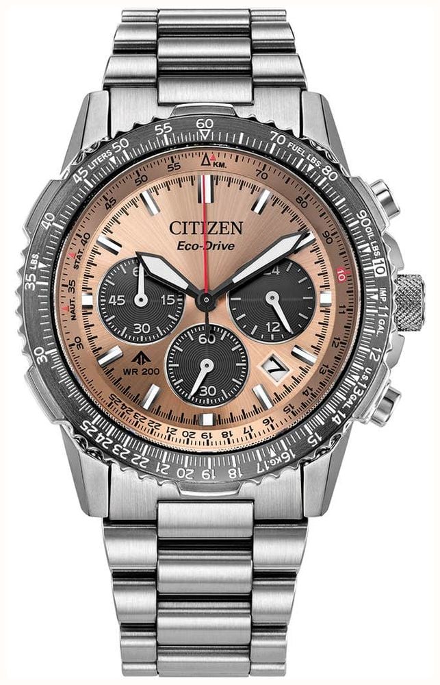 Akikopua Citizen Eco-Drive Promaster Air Navihawk Chronograph (40mm) Salmon