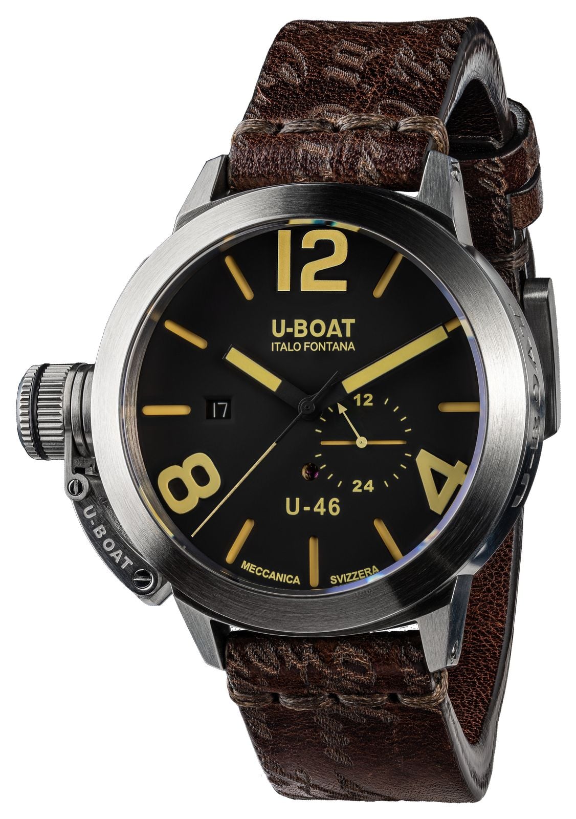 U-Boat Classico u-46 as1 (46mm) cadran noir / bracelet en montre